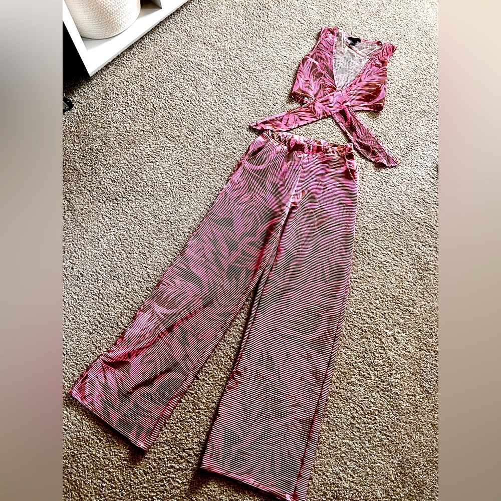 Forever 21 Pink Pant Set with Top